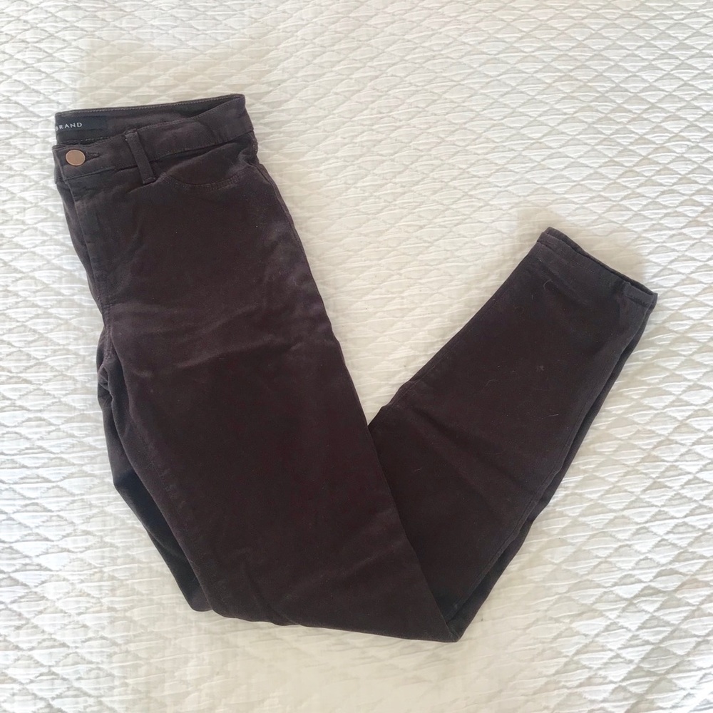 J Brand Chocolate Brown Skinny Jeans